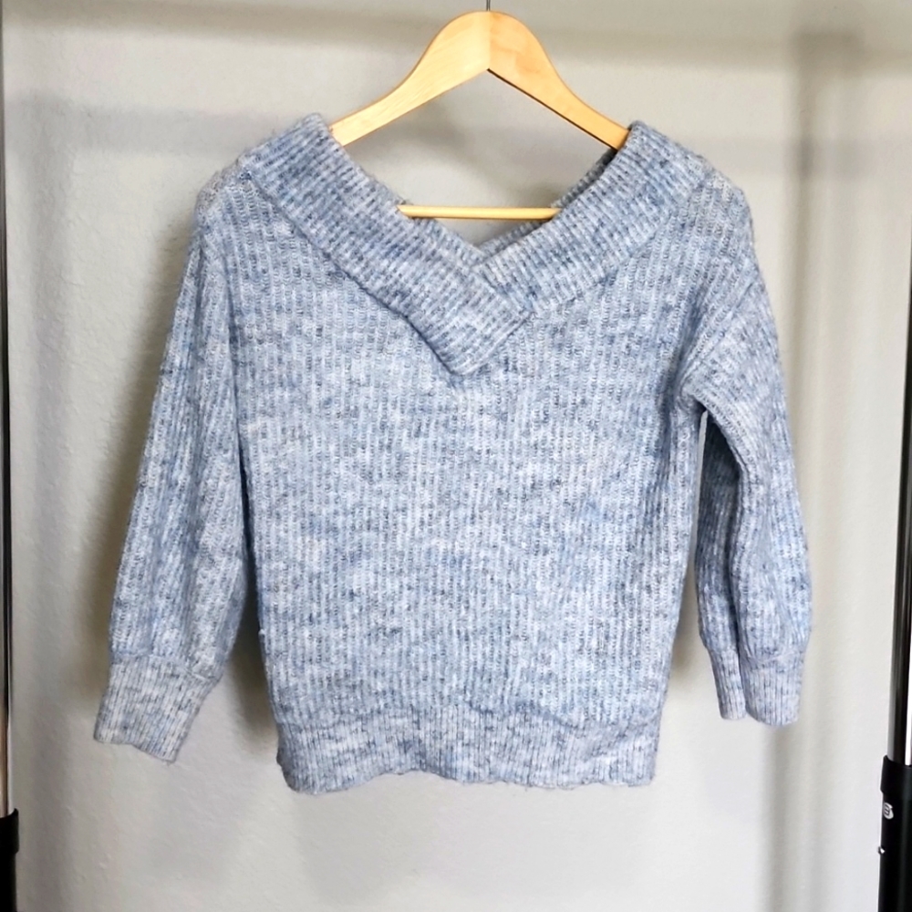 Light blue knit sweater